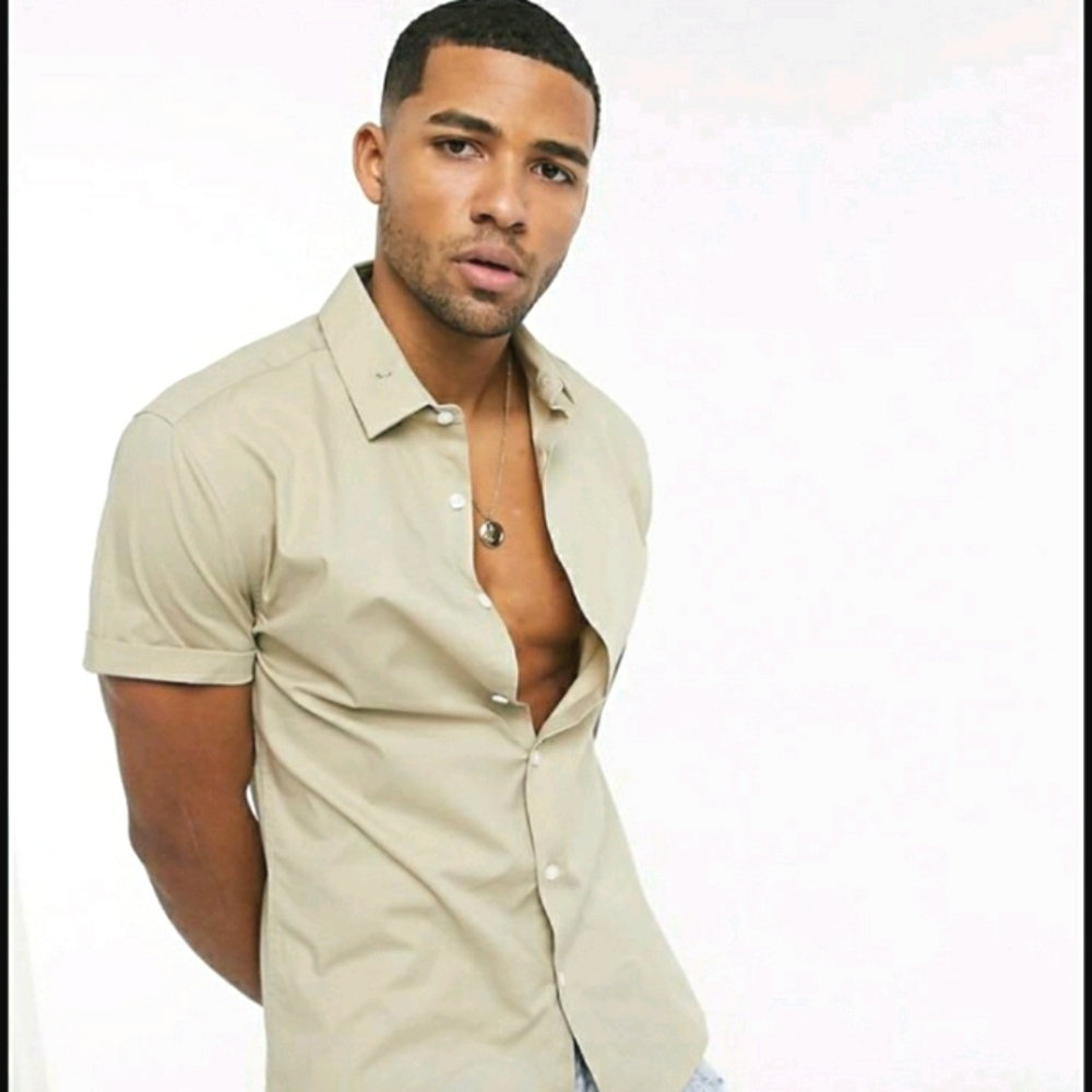 ASOS Stretch Skinny fit shirt (short sleeve)